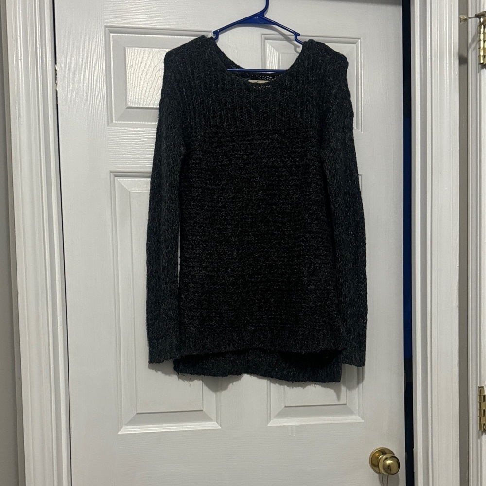 Hollister Charcoal Crew Neck Sweater